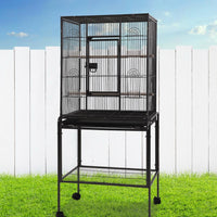 i.Pet Bird Cage Pet Cages Aviary 144CM Large Travel Stand Budgie Parrot Toys Bird Kings Warehouse 