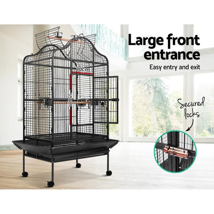 i.Pet Bird Cage Pet Cages Aviary 168CM Large Travel Stand Budgie Parrot Toys Bird Kings Warehouse 