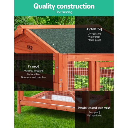 i.Pet Bird Cage Wooden Pet Cages Aviary Large Carrier Travel Canary Cockatoo Parrot XL Coops & Hutches Kings Warehouse 