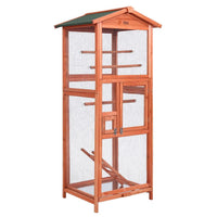 i.Pet Bird Cage Wooden Pet Cages Aviary Large Carrier Travel Canary Cockatoo Parrot XL Coops & Hutches Kings Warehouse 