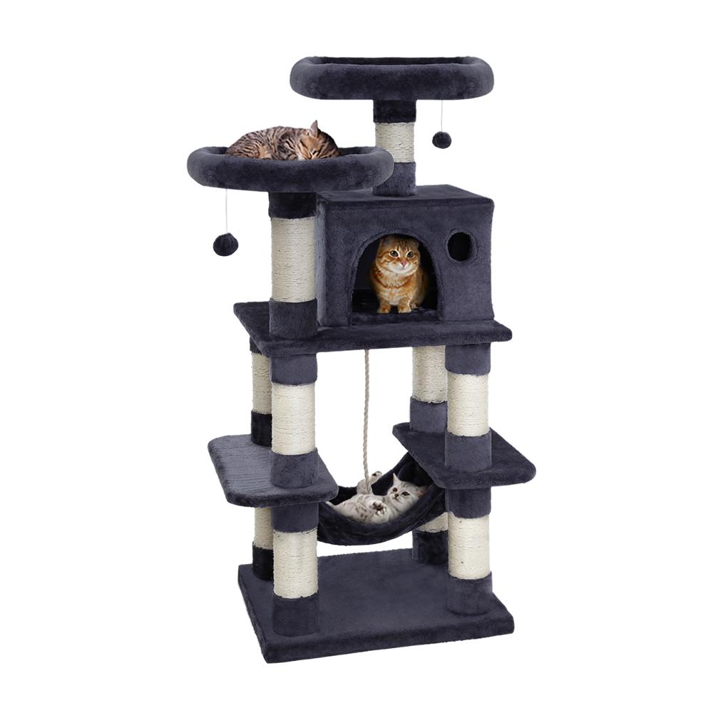 i.Pet Cat Tree Trees Scratching Post Scratcher Tower Condo House Furniture Wood Cat Supplies Kings Warehouse 