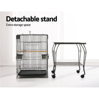 i.Pet Large Bird Cage with Perch - Black Bird Kings Warehouse 