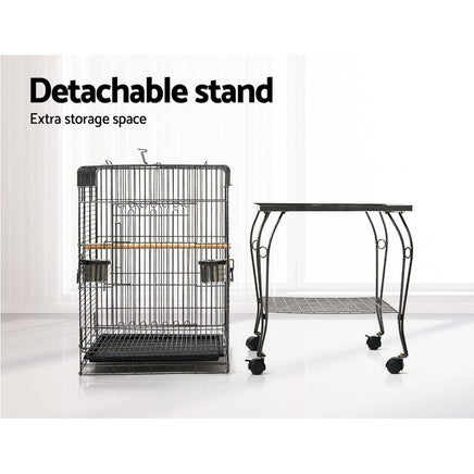 i.Pet Large Bird Cage with Perch - Black Bird Kings Warehouse 