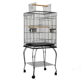 i.Pet Large Bird Cage with Perch - Black Bird Kings Warehouse 