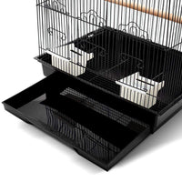 i.Pet Medium Bird Cage with Perch - Black Pet Care Kings Warehouse 