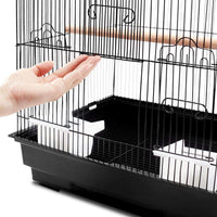 i.Pet Medium Bird Cage with Perch - Black Pet Care Kings Warehouse 