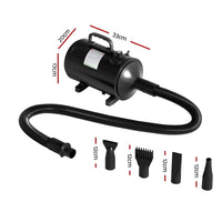 i.Pet Pet Hair Dryer Dog Cat Grooming Speed Blower Hairdryer Heater Low Noise Kings Warehouse 