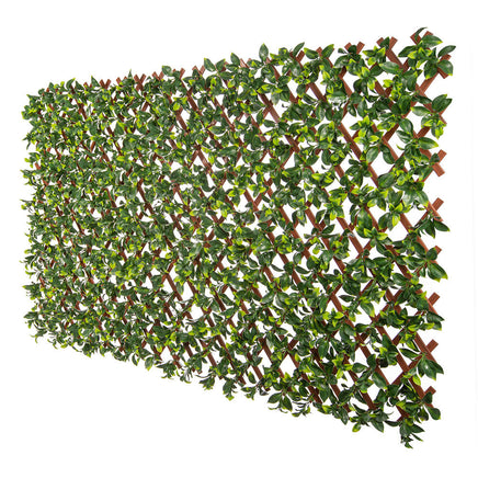 Jasmine Artificial Hedge Extendable Trellis / Screen 2 Meter By 1 Meter UV Resistant (PVC) Kings Warehouse 