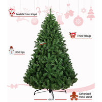 Jingle Jollys 1.8M 6FT Christmas Tree Xmas Decoration Green Home Decor 800 Tips Green Decor Kings Warehouse 
