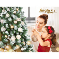 Jingle Jollys 2.7M Christmas Tree with Pine Needle Snowy Xmas Tree 1765 Tips Kings Warehouse 