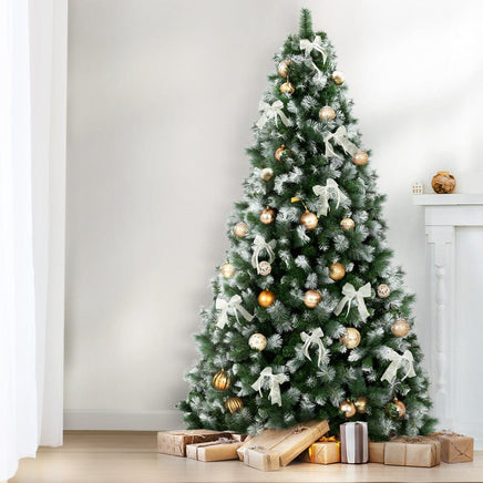 Jingle Jollys 2.7M Christmas Tree with Pine Needle Snowy Xmas Tree 1765 Tips Kings Warehouse 