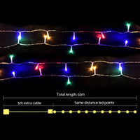 Jingle Jollys 50M Christmas String Lights 500LED Multi Colour Home & Garden > Lighting Kings Warehouse 