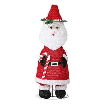 Jingle Jollys Christmas Lights 96 LED 120cm Fairy Light Santa Decorations Kings Warehouse 