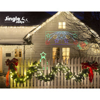 Jingle Jollys Christmas Motif Lights LED Star Fall Light Waterproof Outdoor Xmas Occasions > Christmas Kings Warehouse 