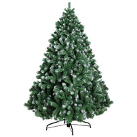 Jingle Jollys Christmas Tree 1.8M Xmas Trees Decorations Snowy 800 Tips Kings Warehouse 