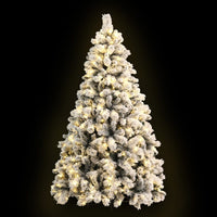 Jingle Jollys Christmas Tree 2.1M Xmas Tree with 500 LED Lights Snowy Tips Kings Warehouse 