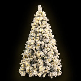 Jingle Jollys Christmas Tree 2.1M Xmas Tree with 500 LED Lights Snowy Tips Kings Warehouse 