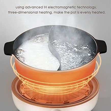 Joyoung IH Induction Cooker with Hot Pot C21-CL01, 300W-2100W Adjustable Power Supply, Separated Pot and Stove Kings Warehouse 
