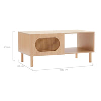 Kailua Rattan Coffee Table with Storage in Maple living room Kings Warehouse 