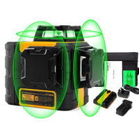 KAIWEETS KT360A Green Laser Level 3 X 360° Rotary Self Leveling with 1 Rechargeable Battery KingsWarehouse 