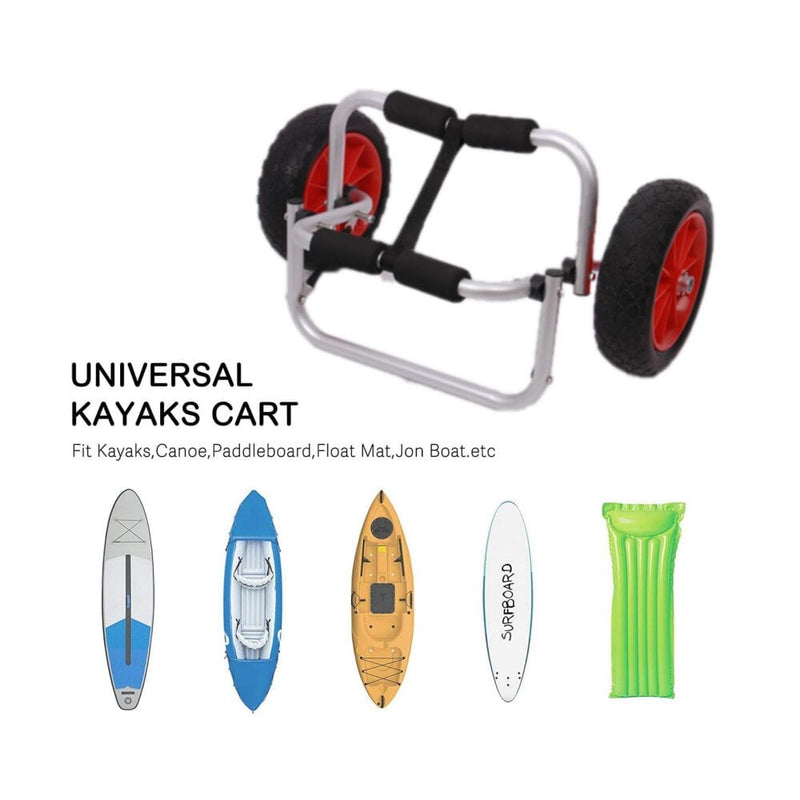 Universal Kayak Cart | Canoe Carrier Trolley | Solid Tyres