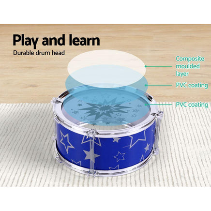Keezi 11 Piece Kids Drum Set Kings Warehouse 