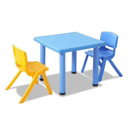 Keezi 5 Piece Kids Table and Chair Set - Blue Kings Warehouse 
