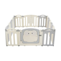 Keezi Baby Playpen 16 Panels Foldable Toddler Fence Safety Play Activity Centre Kings Warehouse 