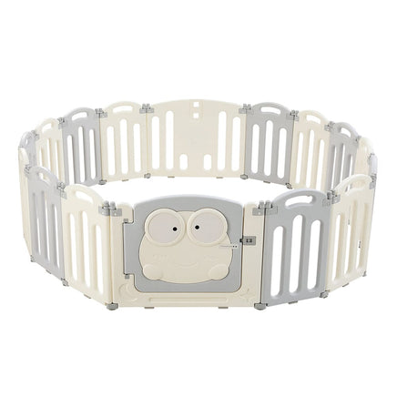 Keezi Baby Playpen 16 Panels Foldable Toddler Fence Safety Play Activity Centre Kings Warehouse 