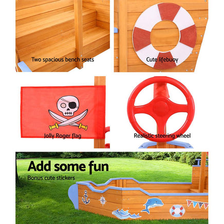 Keezi Boat Sand Pit Kings Warehouse 