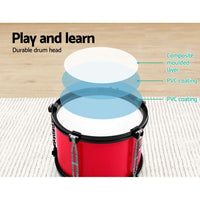 Keezi Kids 7 Drum Set Junior Drums Kit Musical Play Toys Childrens Mini Big Band Kings Warehouse 