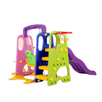 Keezi Kids 7-in-1 Slide Swing with Basketball Hoop Toddler Outdoor Indoor Play Baby & Kids Kings Warehouse 
