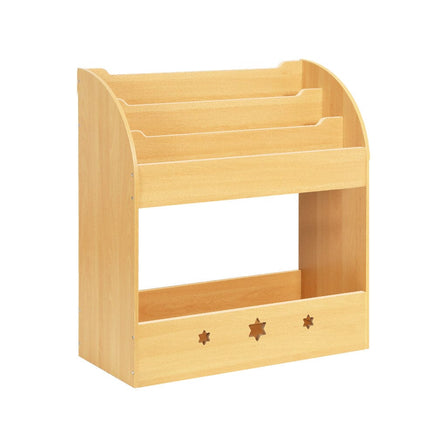 Keezi Kids Bookshelf Children Toys Storage Shelf Rack Organiser Bookcase Display Kings Warehouse 