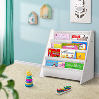 Keezi Kids Bookshelf Shelf Children Bookcase Magazine Rack Organiser Display Kids Supplies Kings Warehouse 