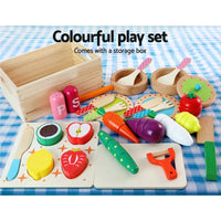 Keezi Kids Pretend Play Food Kitchen Wooden Toys Childrens Cooking Utensils Food Kings Warehouse 