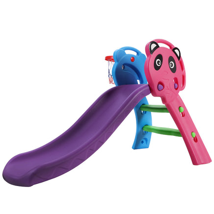 Keezi Kids Slide with Basketball Hoop Outdoor Indoor Playground Toddler Play Baby & Kids Kings Warehouse 