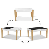 Keezi Kids Table and Chair Set Activity Chalkboard Toys Storage Desk Drawing Kids Supplies Kings Warehouse 
