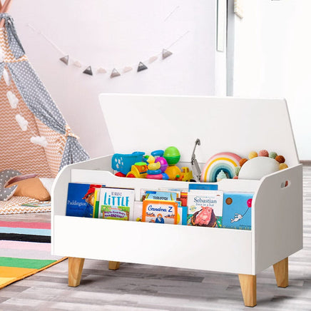Keezi Kids Toy Box Bookshelf Storage Children Room Bookcase Organiser Display Kings Warehouse 