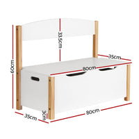 Keezi Kids Toy Box Chest Storage Blanket Children Room Organiser Seating Bench Kings Warehouse 