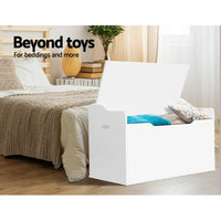 Keezi Kids Toy Chest Storage Bench Cabinet Organiser Blanket Children Clothes Baby & Kids > Kid's Furniture Kings Warehouse 