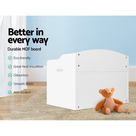 Keezi Kids Toy Chest Storage Bench Cabinet Organiser Blanket Children Clothes Baby & Kids > Kid's Furniture Kings Warehouse 