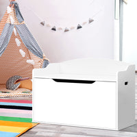 Keezi Kids Toy Chest Storage Bench Cabinet Organiser Blanket Children Clothes Baby & Kids > Kid's Furniture Kings Warehouse 