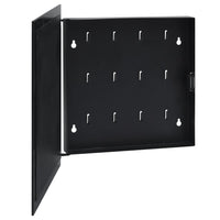 Key Box with Magnetic Board Black 35x35x5.5 cm Kings Warehouse 