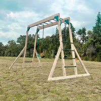Kids Daintree 2-in-1 Monkey Bars & Swing Set Kings Warehouse 