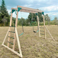 Kids Daintree 2-in-1 Monkey Bars & Swing Set Kings Warehouse 