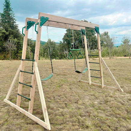 Kids Daintree 2-in-1 Monkey Bars & Swing Set Kings Warehouse 
