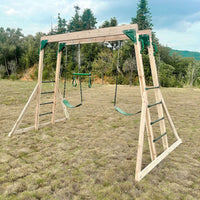 Kids Daintree 2-in-1 Monkey Bars & Swing Set Kings Warehouse 