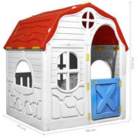 Kids Foldable Playhouse with Working Door and Windows Kings Warehouse 