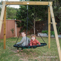 Kids Oakley Swing Set with 1.2m Spidey Web Swing Kings Warehouse 