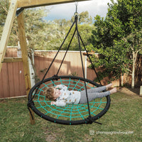 Kids Oakley Swing Set with 1.2m Spidey Web Swing Kings Warehouse 